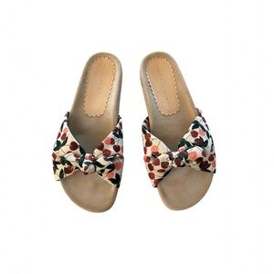 NEW Charlotte Olympia Floral Cherry/Hearts Slide Sandals 40